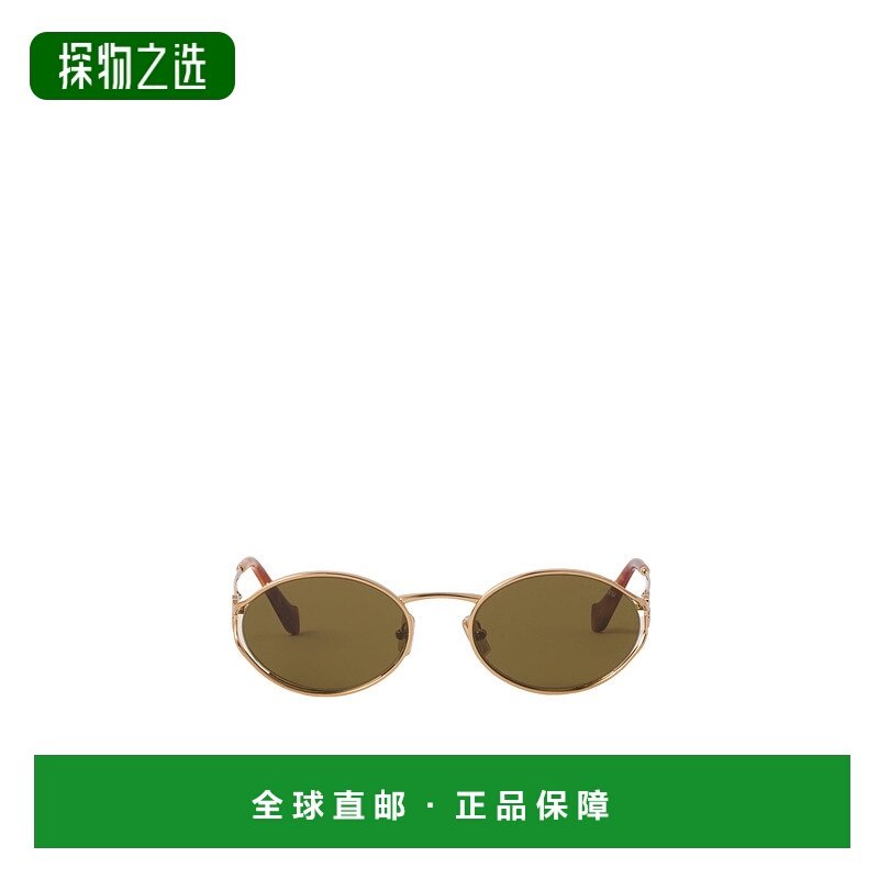 香港直邮Miu Miu 徽标太阳镜 SMU52YE7OEC054