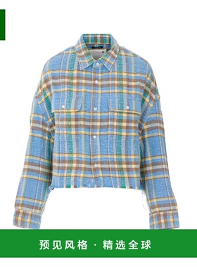 香港直邮R13 女士衬衫 R13W7298R658B SS2026 蓝色 Light Blue Cr
