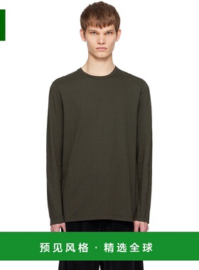 1h可退 香港直邮The Row 男士 灰色 Leon 长袖 T 恤 189K291针织