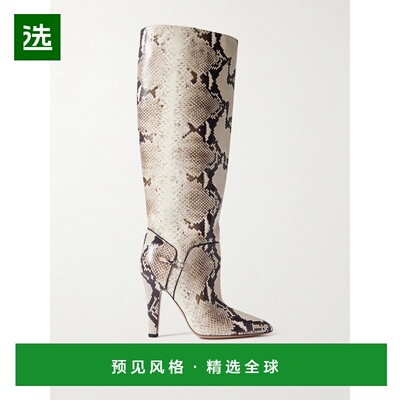 1h可退 Paris Texas 女士 Elsa 搭扣蛇皮质感及膝靴子 PX