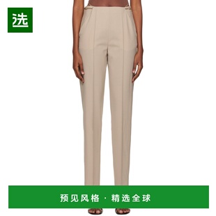 1h可退 香港直邮Nensi Dojaka 女士 米色 Tailored 长裤 NDAW22TR