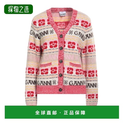香港直邮GANNI 甘尼 女士 针织开衫 beige米色 舒适时尚