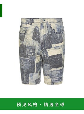 1h可退 香港直邮Pleasures 男士 Boro Jorts 宽松牛仔短裤 P25SP0