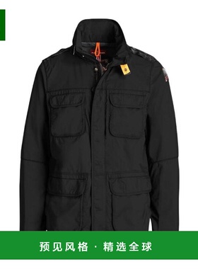 香港直邮PARAJUMPERS 男士夹克 PMJCKWI02541 SS2023 黑色 口袋徽