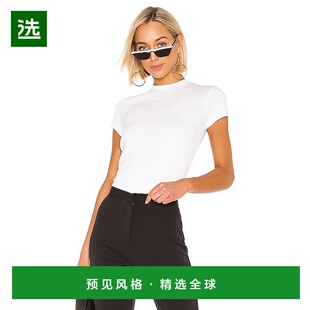 1h可退 香港直邮THEORY 希尔瑞 女士 小巧T恤 L1024521 white白色