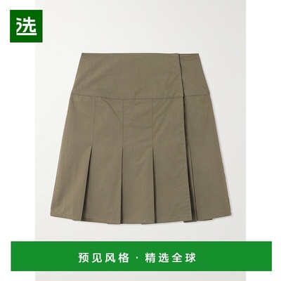 香港直邮Our Legacy 女士 Girdle 褶裥棉混纺迷你裹裙 W4254GSSol