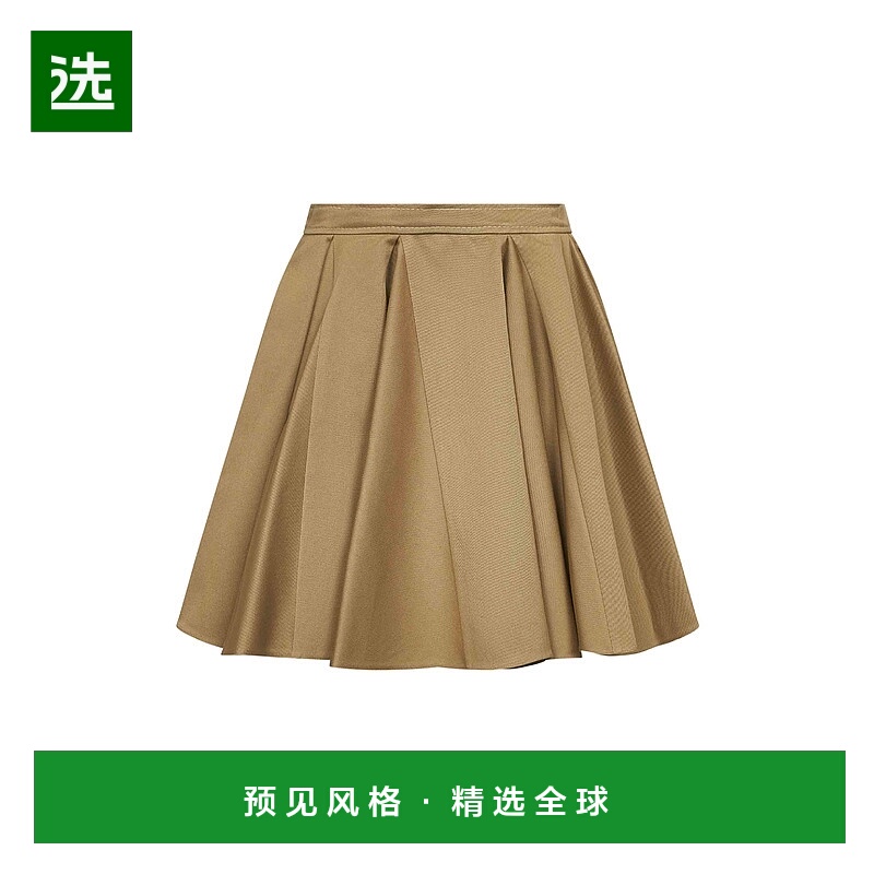 香港直邮Marni 玛尼 女士 褶饰细节半身裙 GOMA0706S1UTC541