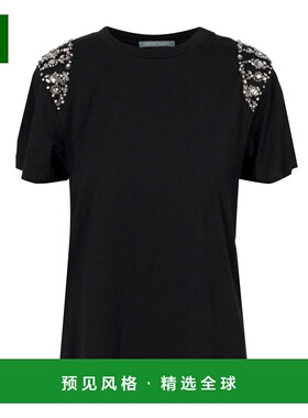 1h可退 香港直邮Alberta Ferretti 女士 and Polos T恤黑色T恤 UA