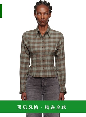 1h可退 香港直邮Our Legacy 女士 绿色 Envelop 衬衫 W4252EI