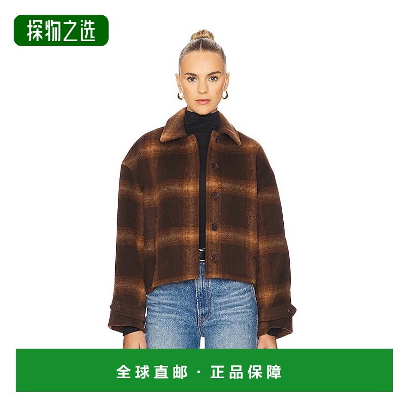 1h可退 香港直邮Simkhai 女士 Colby 格子夹克 5256054WP