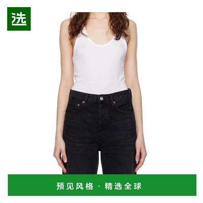 香港直邮AGOLDE 女士背心吊带 A7121B1416WHITE SS2024 白色 罗纹