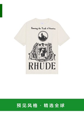 1h可退 香港直邮Rhude 男士 Of America 青少年T恤 RHFW25TT06012
