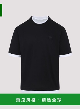 1h可退 香港直邮Prada 普拉达 男士 雙層圓領 T 卹 UJN912SWMO11C