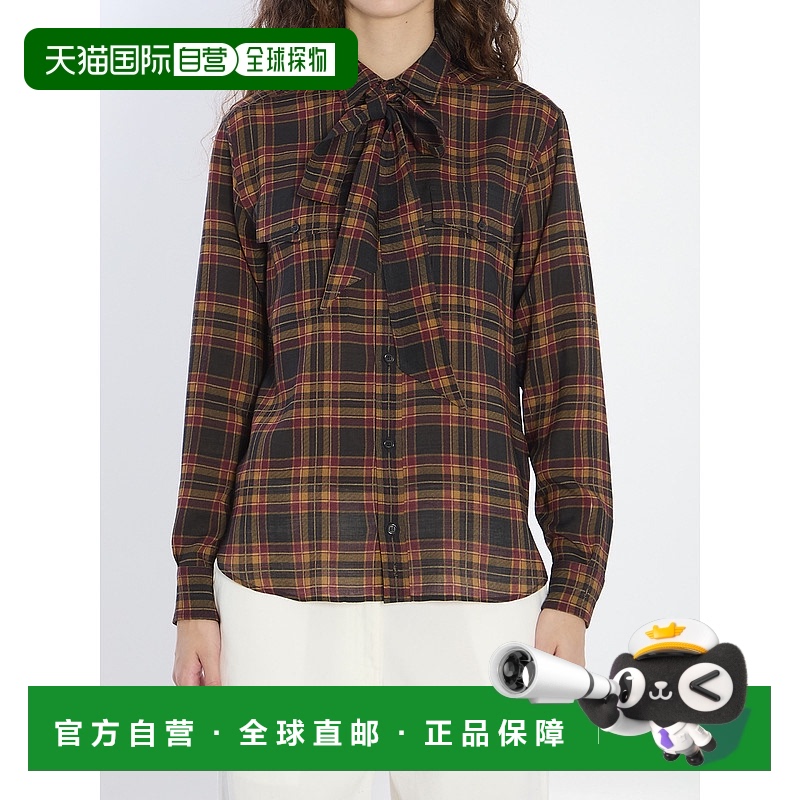 1h可退 欧洲直邮saint laurent 女士 衬衫长袖