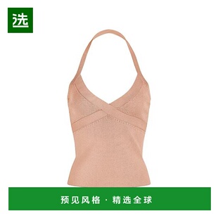 1h可退 【美国直邮】Halston|Tinsley 罗纹针织挂脖背心