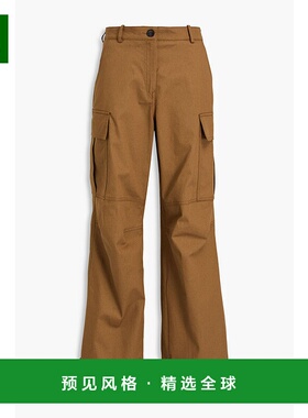 1h可退 香港直邮Sandro 女士 棉质斜纹布工装裤 SFPPA01543GLAISE