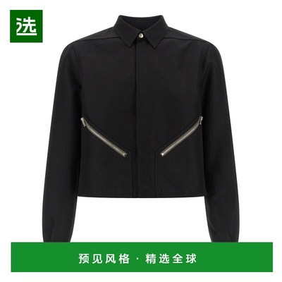 香港直邮RICK OWENS 男士衬衫 RU01F2742CDU09 SS2026 黑色