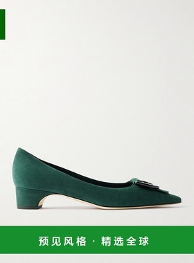 香港直邮MANOLO BLAHNIK 莫罗·伯拉尼克 女士 Beti 30 精饰绒面