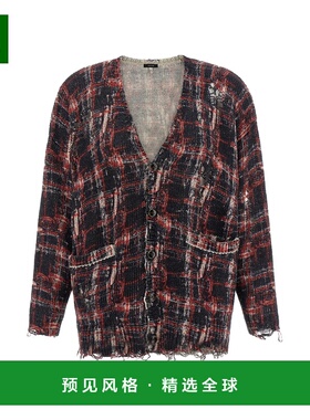 1h可退 香港直邮R13 女士 Torn 针织开衫 R13WY198Y261ABLACKREDW