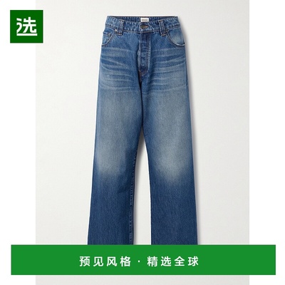 1h可退 KHAITE 女士 蓝色 Winslow 牛仔裤 1164917直筒裤