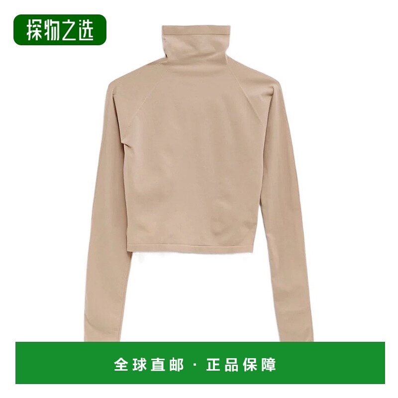 香港直邮alaia 女士 高領露臍上衣 AA9H1332K127B