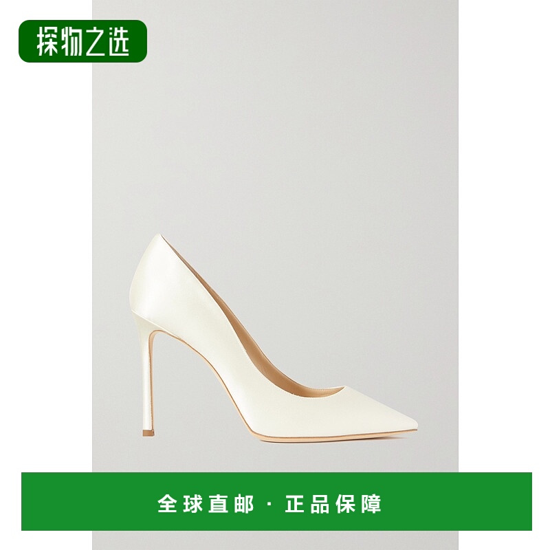 香港直邮Jimmy Choo 周仰杰 女士 Romy 100 绸缎浅口鞋 ROMY100SA