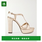 香港直邮Jimmy Kesia Choo 1h可退 周仰杰 女士 120 光面皮防水台