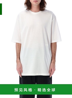 1h可退 香港直邮Y-3 男士T恤 JM7817W AW2025 白色 Boxy short sl