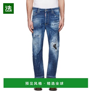 男士 二次方 蓝色 Medium Wash 1h可退 Ripped 香港直邮Dsquared2
