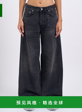 1h可退 香港直邮Haikure 女士 BETHANY AUTHENTIC 黑色水洗牛仔长