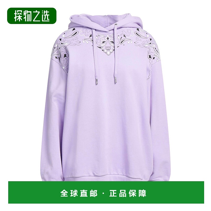 香港直邮MCM 女士 连帽运动衫 purple紫色 舒适时尚