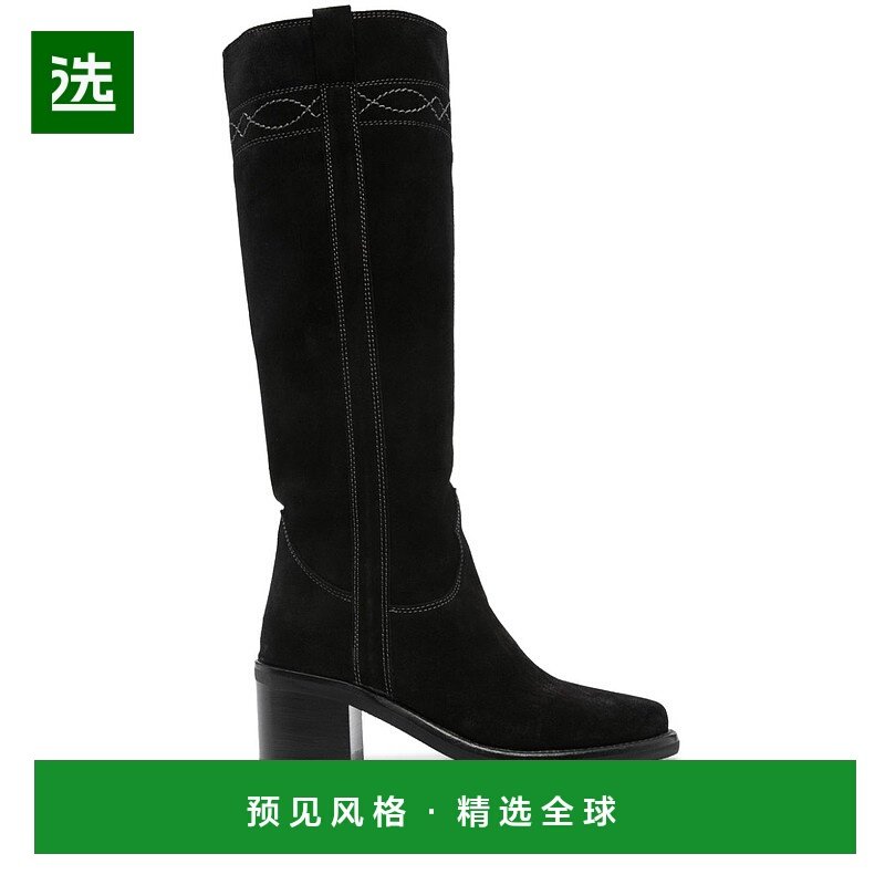 1h可退 欧洲直邮ASH 女士靴子 PAM01WAXEDBLACK长筒靴