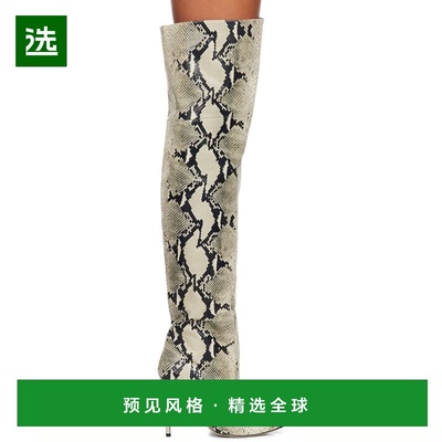 1h可退 香港直邮Paris Texas 女士 米色 Stiletto 高筒靴 PX512