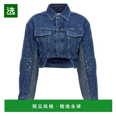 1h可退 香港直邮Off-white 女士 'Motorcycle' 牛仔布夹克 OWYE04