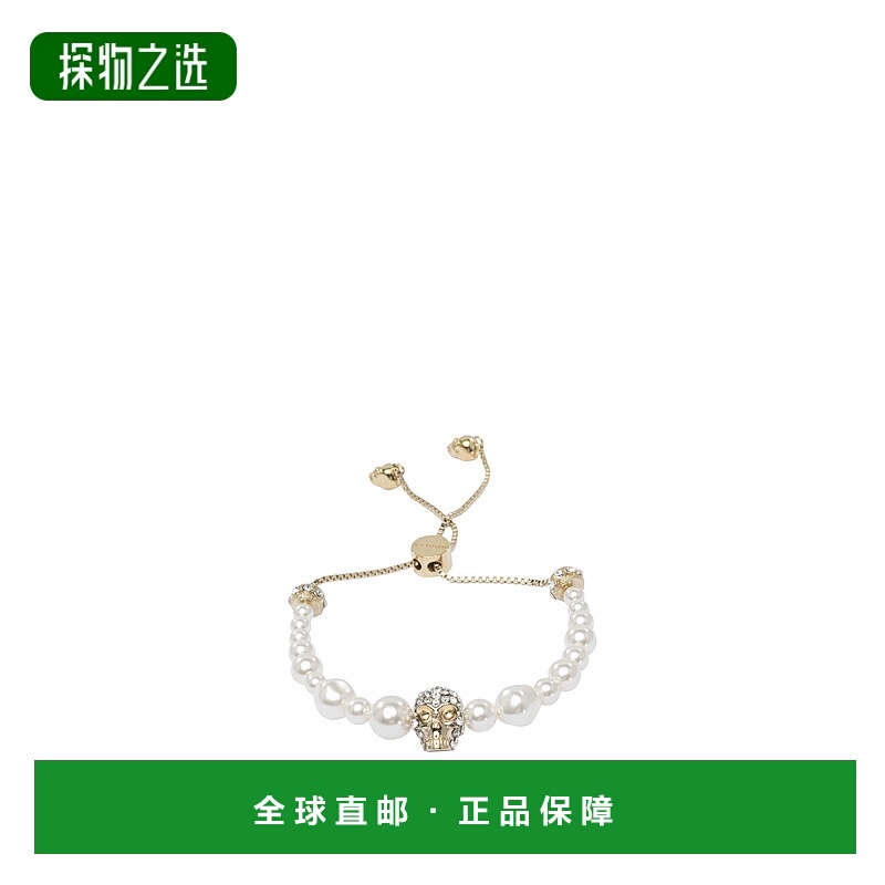 1h可退 欧洲直邮alexander mcqueen 女士 创意手链珍珠手镯