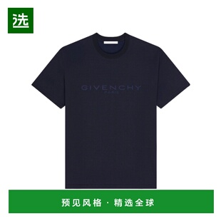 香港直邮GIVENCHY 男士T恤 BM71NK3YSF499 CO 蓝色