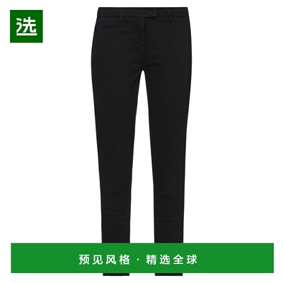 1h可退 香港直邮Dondup 女士 休闲长裤 black黑色 舒适时尚