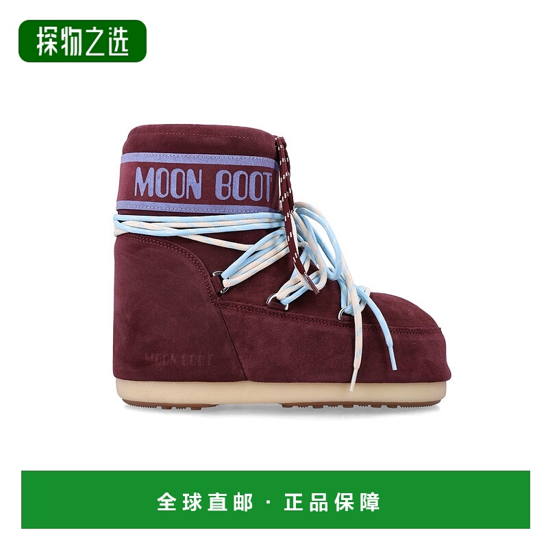 香港直邮moon boot 月亮靴 女士 Icon 低帮绒面革短靴 80D1409670