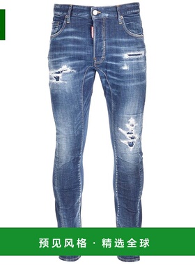 1h可退 香港直邮Dsquared2 二次方 男士 徽标牛仔裤 S74LB1334S30