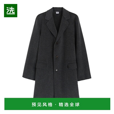 香港直邮ASPESI 男士大衣 AC43P51712200 AW2025 黑色 双层羊毛大