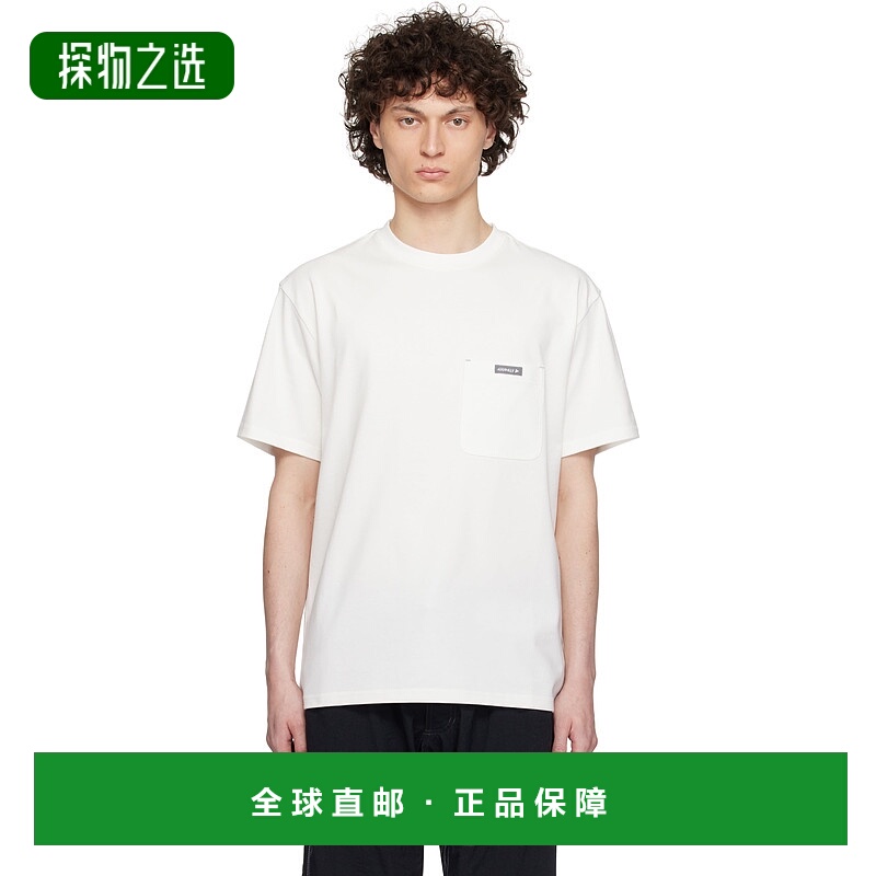 香港直邮And Wander 男士 白色 Gramicci 联名 Backprint T 恤 GU