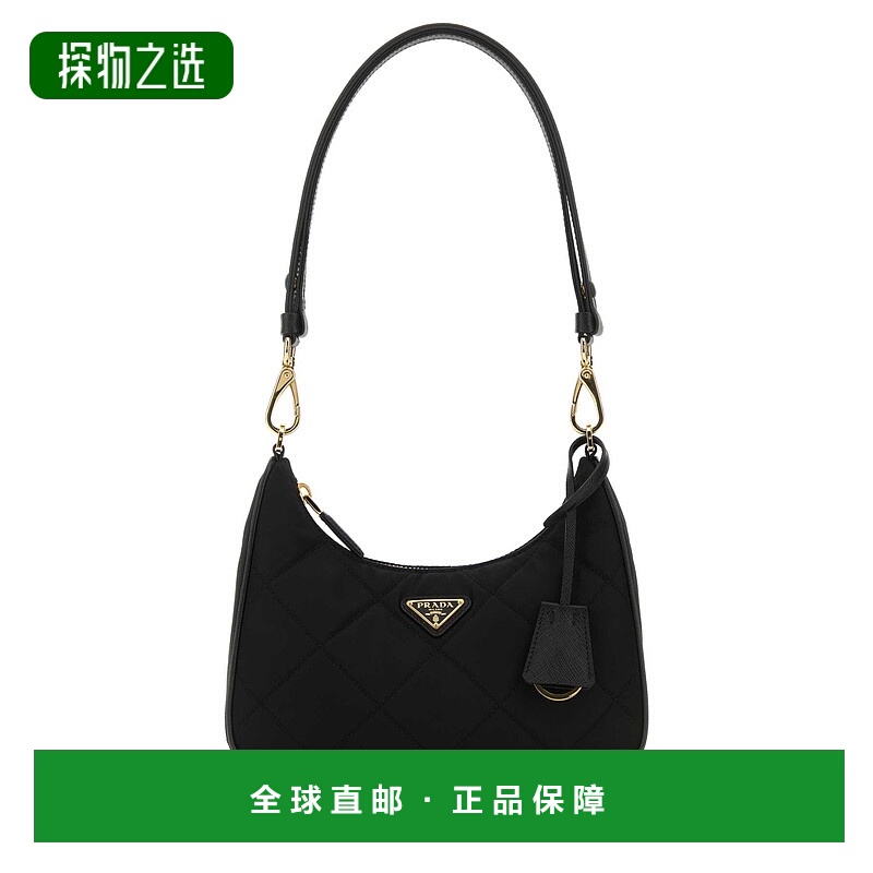 香港直邮Prada 普拉达 女士 Re-Edition 絎縫拉鍊單肩包 1BC204VQ