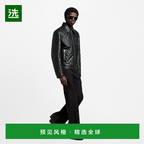 1h可退 欧洲直邮LV路易威登 Scala系列男士黑色小牛皮logo标识莫