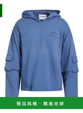 1h可退 香港直邮Iceberg 冰山 男士 卫衣 blue蓝色 舒适时尚