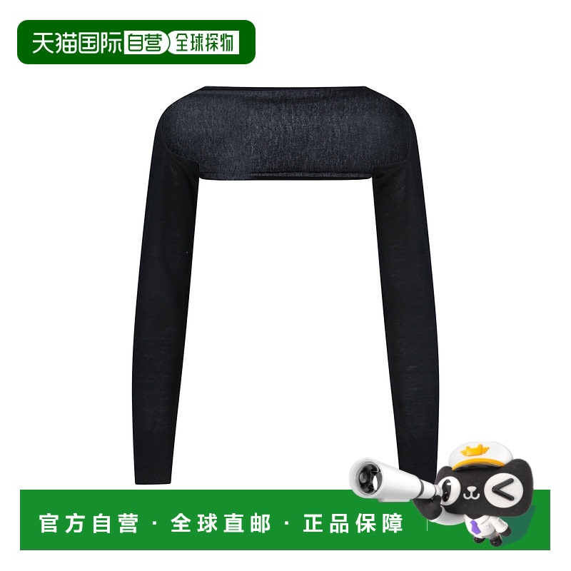 1h可退 香港直邮Alaïa 女士 长袖上衣 AA9S0331K026A black黑色