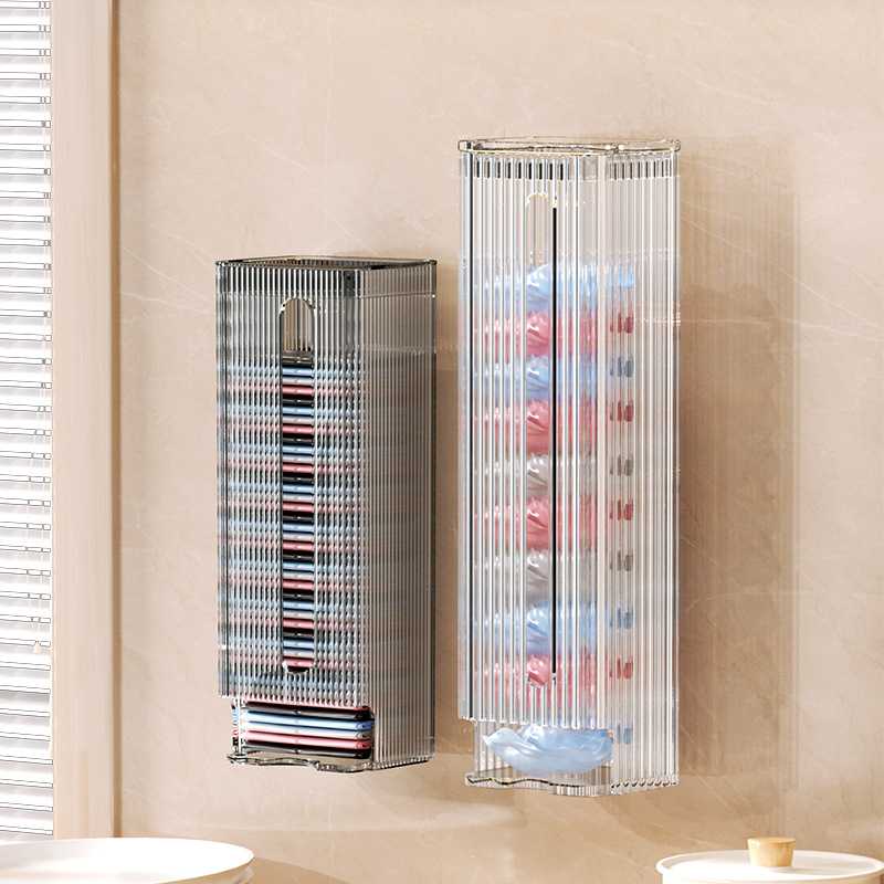 挂壁式抽取大容量厨房袋子方便袋抽取塑料袋收集神器垃圾袋收纳盒