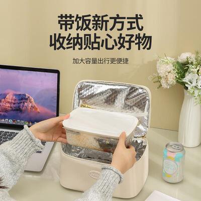 铝箔加携厚饭盒袋上班双族手提袋便餐LG0038盒防水轻层便保温手拎