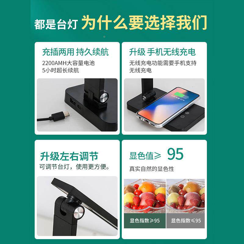 ED台学习382专用灯眼书桌大学护生宿舍床头充电卧室儿童阅读灯 L3