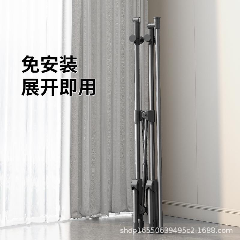 折叠衣晾架阳台家的用不占地方落挂佳运来衣架室内简易晒衣地被子