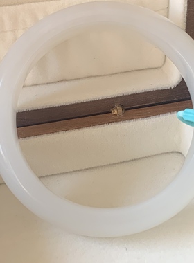 轮胎玉手镯白玉手镯新疆和田玉女